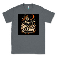 Charcoal Heather Spooky Season Social Club Classic Tee - Merry & Macabre