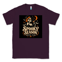 Plum Spooky Season Social Club Classic Tee - Merry & Macabre
