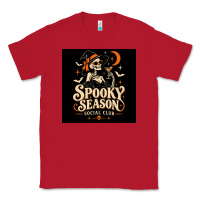Red Spooky Season Social Club Classic Tee - Merry & Macabre