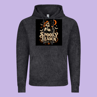 Spooky Season Social Club Vintage Hoodie Designed By Merry & Macabre