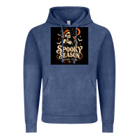 Vintage Denim Spooky Season Social Club Vintage Hoodie - Merry & Macabre
