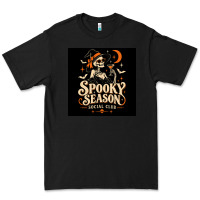 Black Spooky Season Social Club Premium Tee - Merry & Macabre