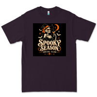 Plum Spooky Season Social Club Premium Tee - Merry & Macabre