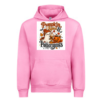 Fuchsia Pink Pumpkin Spice & Potergeist Urban Hoodie - Merry & Macabre