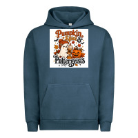 Pigment Midnight Navy Pumpkin Spice & Potergeist Urban Hoodie - Merry & Macabre
