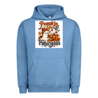 Pigment Pebble Blue Pumpkin Spice & Potergeist Urban Hoodie - Merry & Macabre