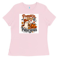 Bubblegum Pink Pumpkin Spice & Potergeist Ladies Tee - Merry & Macabre