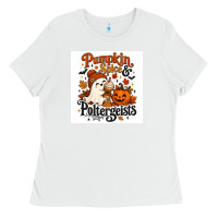 White Pumpkin Spice & Potergeist Ladies Tee - Merry & Macabre