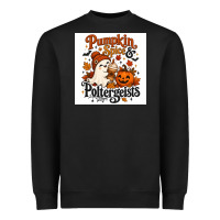 Black Pumpkin Spice & Potergeist Heavyweight Sweatshirt - Merry & Macabre