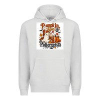 Dove Grey Pumpkin Spice & Potergeist Premium Hoodie - Merry & Macabre