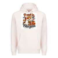 Pale Pink Pumpkin Spice & Potergeist Premium Hoodie - Merry & Macabre