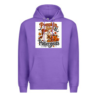 Purple Pumpkin Spice & Potergeist Premium Hoodie - Merry & Macabre
