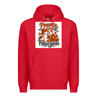 Red Pumpkin Spice & Potergeist Premium Hoodie - Merry & Macabre