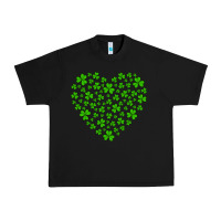 Black shamrock heart Urban Heavy Tee - Artiststas