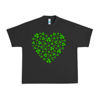 Pigment Black shamrock heart Urban Heavy Tee - Artiststas