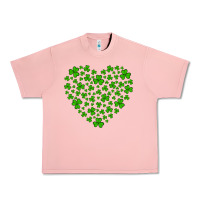 Salmon shamrock heart Urban Heavy Tee - Artiststas