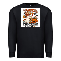 Black Pumpkin Spice & Potergeist Premium Sweatshirt - Merry & Macabre