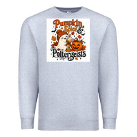Heather Grey Pumpkin Spice & Potergeist Premium Sweatshirt - Merry & Macabre