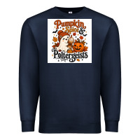 Navy Pumpkin Spice & Potergeist Premium Sweatshirt - Merry & Macabre