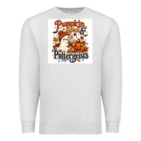 Oatmeal Heather Pumpkin Spice & Potergeist Premium Sweatshirt - Merry & Macabre