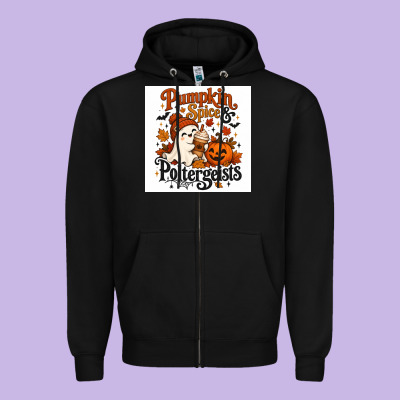 Zipper Hoodie Pumpkin Spice & Potergeist