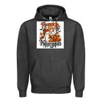 Charcoal Heather Pumpkin Spice & Potergeist Zipper Hoodie - Merry & Macabre