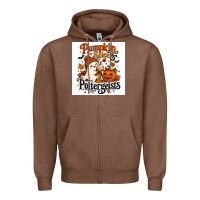 Chestnut Pumpkin Spice & Potergeist Zipper Hoodie - Merry & Macabre