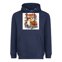 Navy Pumpkin Spice & Potergeist Heavyweight Hoodie - Merry & Macabre
