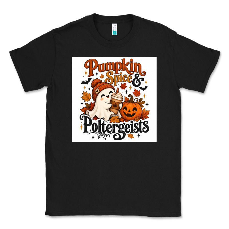 Pumpkin Spice & Potergeist Classic Tee by Merry & Macabre | Teevron