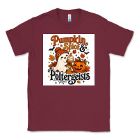 Burgundy Pumpkin Spice & Potergeist Classic Tee - Merry & Macabre