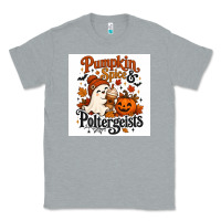 Heather Grey Pumpkin Spice & Potergeist Classic Tee - Merry & Macabre
