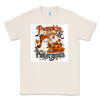 Natural Pumpkin Spice & Potergeist Classic Tee - Merry & Macabre
