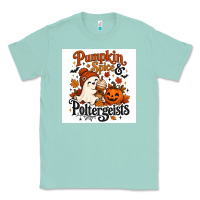 Seafoam Pumpkin Spice & Potergeist Classic Tee - Merry & Macabre