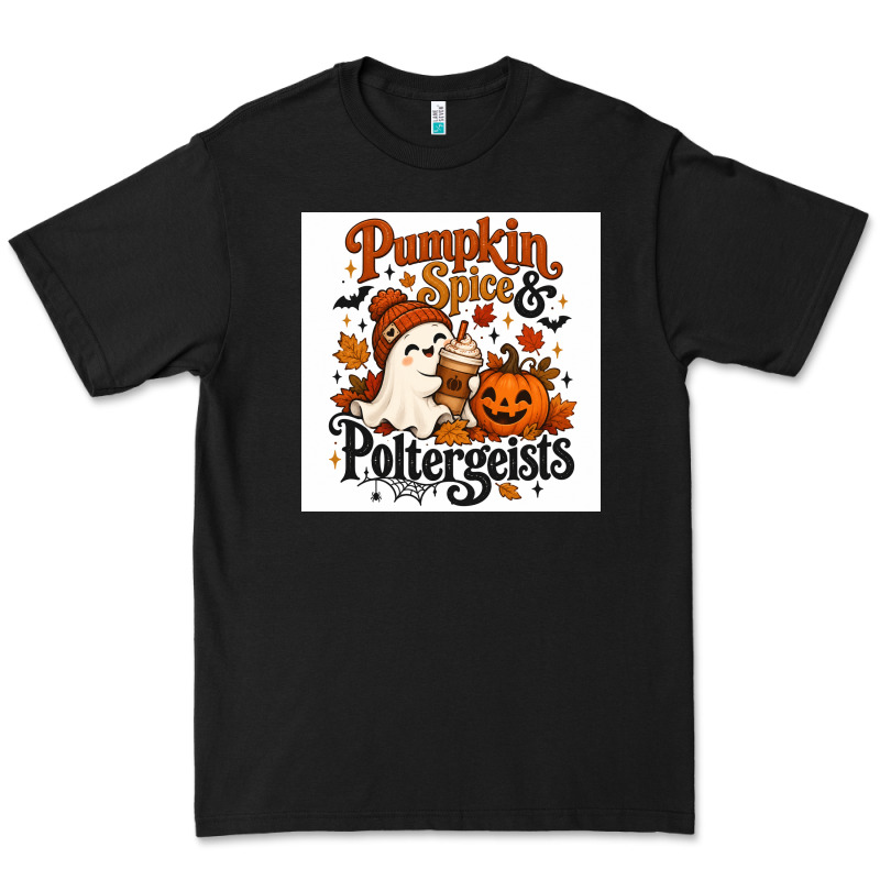 Pumpkin Spice & Potergeist Premium Tee by Merry & Macabre | Teevron