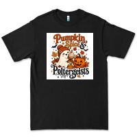 Black Pumpkin Spice & Potergeist Premium Tee - Merry & Macabre