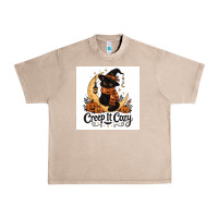 French Oak Creep it Cozy Urban Heavy Tee - Merry & Macabre