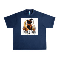 Navy Creep it Cozy Urban Heavy Tee - Merry & Macabre