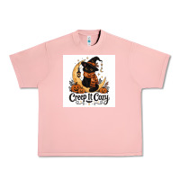 Salmon Creep it Cozy Urban Heavy Tee - Merry & Macabre
