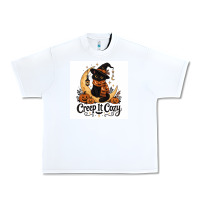 White Creep it Cozy Urban Heavy Tee - Merry & Macabre