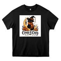 Black Creep it Cozy Heavy Core Tee - Merry & Macabre