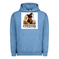 Pigment Pebble Blue Creep it Cozy Urban Hoodie - Merry & Macabre