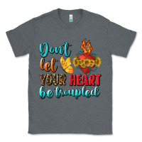 Charcoal Heather Don't Let Your Heart Be Troupled Classic Tee - BundleAndBundleShop