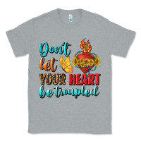 Heather Grey Don't Let Your Heart Be Troupled Classic Tee - BundleAndBundleShop