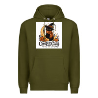 Army Green Creep it Cozy Premium Hoodie - Merry & Macabre