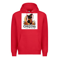 Red Creep it Cozy Premium Hoodie - Merry & Macabre