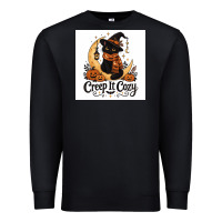 Black Creep it Cozy Premium Sweatshirt - Merry & Macabre