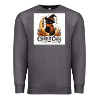 Charcoal Heather Creep it Cozy Premium Sweatshirt - Merry & Macabre