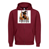 Burgundy Creep it Cozy Zipper Hoodie - Merry & Macabre