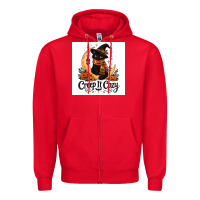 Red Creep it Cozy Zipper Hoodie - Merry & Macabre