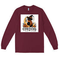 Burgundy Creep it Cozy Long Sleeve Tee - Merry & Macabre
